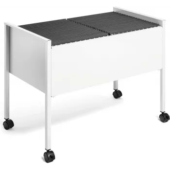 DURABLE Hängeregistraturwagen ECONOMY DUO 100 A4, Hellgrau 308210