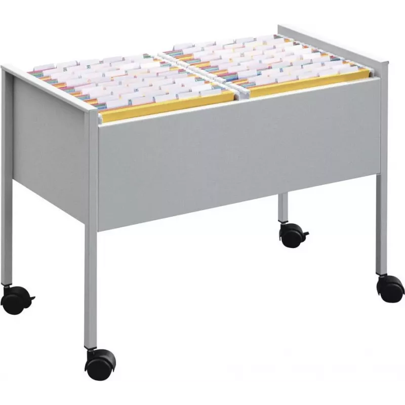 DURABLE Hängeregistraturwagen ECONOMY DUO 100 A4, Hellgrau 308210
