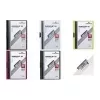 DURABLE DURACLIP ORIGINAL 60 A4 Klemmhefter, dunkelblauer transparenter Vorderdeckel, Metallklemme, 5er-Pack (2238-07)