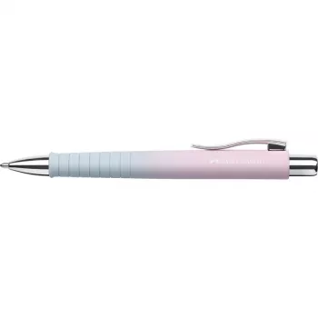 Faber-Castell Poly Ball Urban Kugelschreiber, Blushing Sky, blaue Tinte, 0,6 mm XB, rutschfeste Griffzone 241131