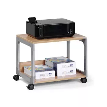 DURABLE SYSTEM 48 Multifunktions-Servierwagen, 3 Böden, Hellgrau, 600 x 480 x 900 mm, 120 kg Gesamtlast 3710124