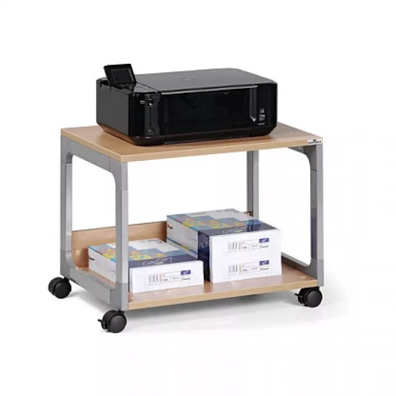 DURABLE SYSTEM 48 Multifunktions-Servierwagen, 3 Böden, Hellgrau, 600 x 480 x 900 mm, 120 kg Gesamtlast 3710124