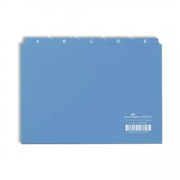DURABLE A5 Register 5-teilig A-Z geprägt Polypropylen Transparent 365006