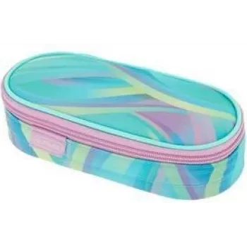 HERLITZ Minty Love Polyester Federmäppchen, Großes Hauptfach mit Innenklappe, Mintgrün/Multicolor 400205922