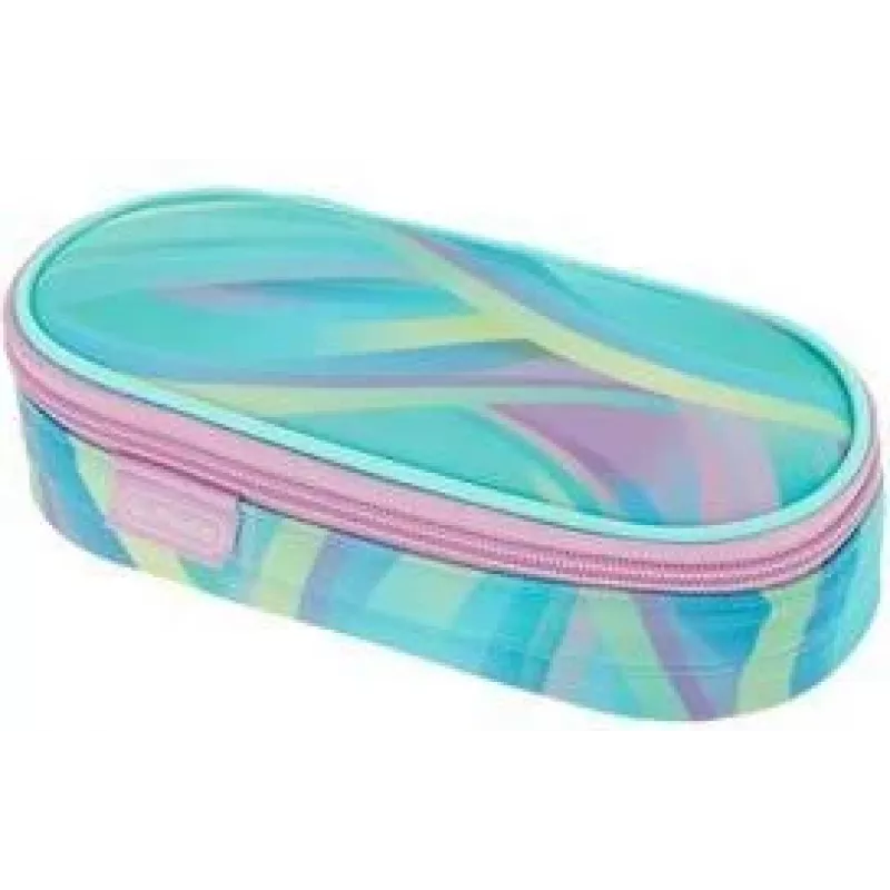 HERLITZ Minty Love Polyester Federmäppchen, Großes Hauptfach mit Innenklappe, Mintgrün/Multicolor 400205922
