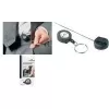 DURABLE Jojo einziehbarer Schlüsselanhänger mit Schlüsselring, Schwarz, 80 cm Kordel, 10er-Pack 822258