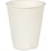 PAPSTAR pure Zuckerrohr Trinkbecher, 0,2 L, Weiß, 40 Stück, kompostierbar & mikrowellengeeignet 89854