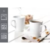 Ritzenhoff & Breker VIO Kaffeetassen 300 ml Weiß Porzellan 6er Set 423501