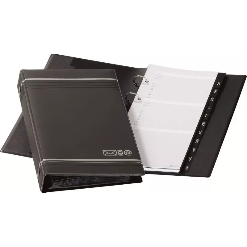 DURABLE TELINDEX Telefon-Ringbuch 145x255 mm, Schwarz 237558