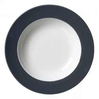 Ritzenhoff & Breker Doppio Anthrazit Suppenteller 220 mm Porzellan, 6er-Set 430219