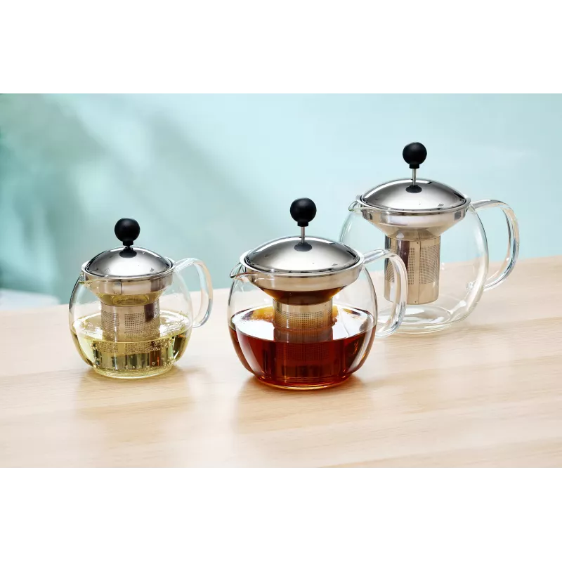 Ritzenhoff & Breker ENJOY Glasteekanne, 1,1 L, mit Edelstahl-Teefilter 820799