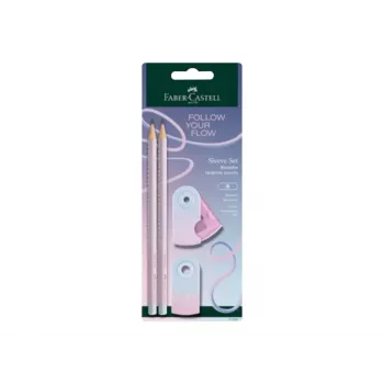 Faber-Castell GRIP Flow Edition Schreibset, Blushing Sky, 2 Bleistifte (B) 117007