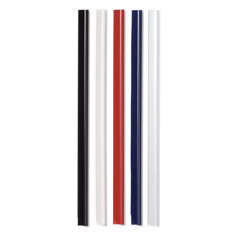 DURABLE Klemmleisten A4 6 mm, 50er-Pack, Weiß 293102