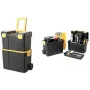 allit McPlus Mobiler Werkzeugkoffer-Set 24 Zoll Schwarz/Gelb 2-teilig mit Rollen und Teleskopgriff 476138