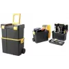 allit McPlus Mobiler Werkzeugkoffer-Set 24 Zoll Schwarz/Gelb 2-teilig mit Rollen und Teleskopgriff 476138