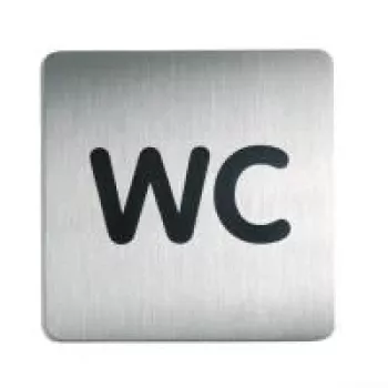 DURABLE PICTO WC Piktogramm-Schild 150x150 mm Selbstklebend Acryl 495723