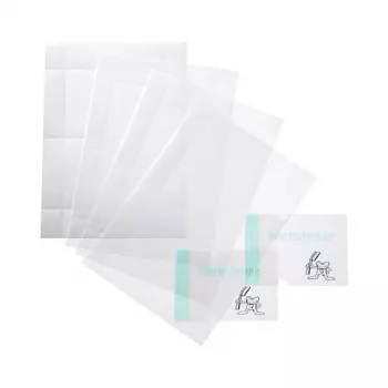 DURABLE CRYSTAL SIGN Ersatzfolien, 148 x 148 mm, Transparent, 10 Blatt (483219)