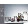 Ritzenhoff & Breker MIA Einmachglas / Vorratsglas, 125 ml, Glas mit Metallbügelverschluss und Gummidichtung, 6er-Set (813135)