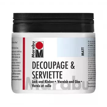 Marabu Serviettenlack & Kleber, Matt, 500 ml, Farblos, Dose - 1 Stück 11400075843