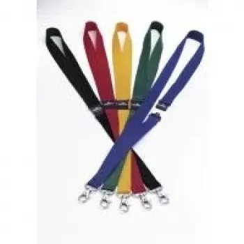 DURABLE Textil-Lanyard 20 mit Karabiner, gelb, 10er-Pack (813704)