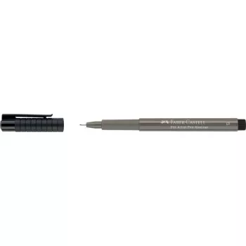 Faber-Castell PITT Artist Pen, Warm Grey IV, Pigmentierte Tusche, Pinselspitze, Hohe Lichtbeständigkeit, 1 Stift 167073