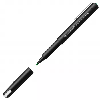 STABILO Fineliner dr!ver, medium, grün, wischfest und geruchlose Tinte auf Wasserbasis, 1 Stück (1089/36)