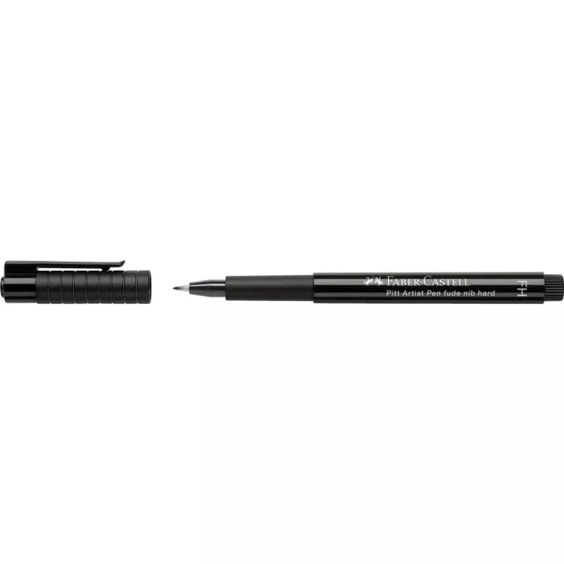 Faber-Castell PITT Artist Pen Fude, schwarze pigmentierte Tusche, 1 Stift 167895