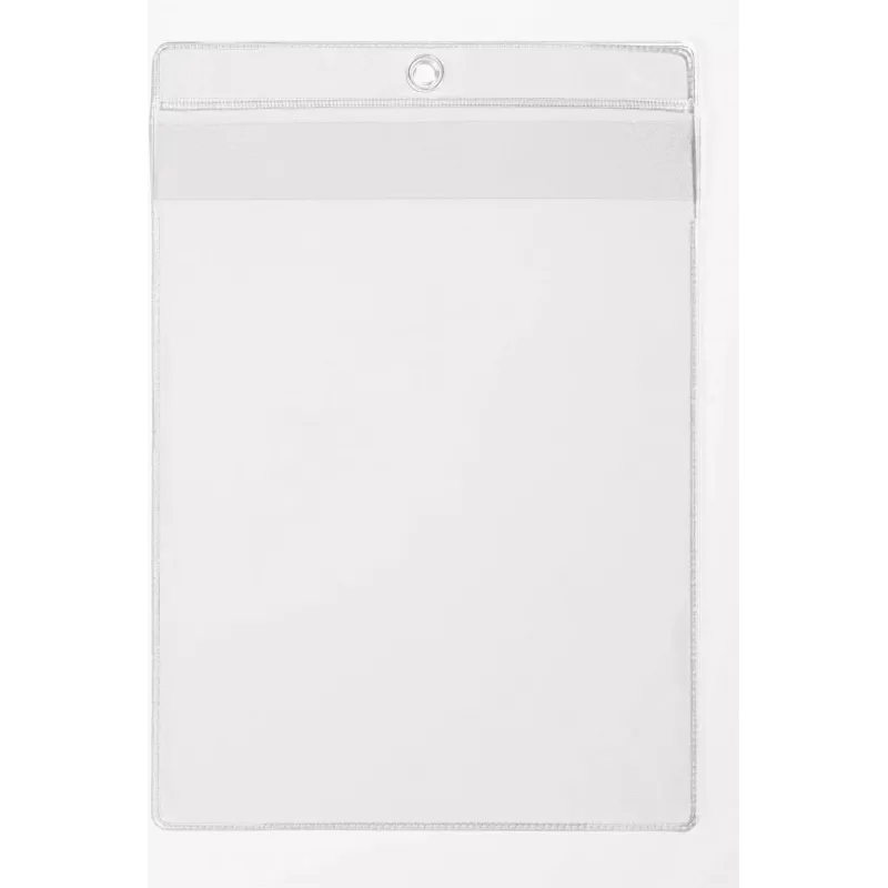 DURABLE Etikettenschutzhülle mit Aufhängebohrung, A5, selbstklebend, transparent, 100 Stück 229819
