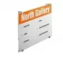 DURABLE CRYSTAL SIGN A3 Hochformat Türschild, transparentes Acrylglas, Schraubmontage, 1 Set 482619