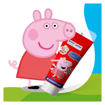 STAEDTLER Noris junior Peppa Pig Fingerfarben, 4 x 150 ml, ab 2 Jahren 8814 L1