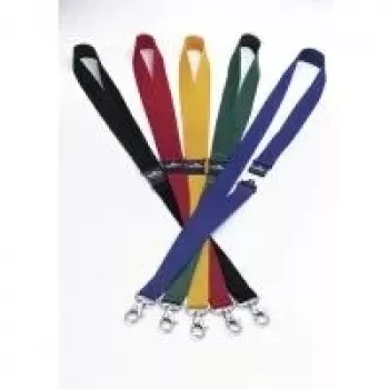 DURABLE Textil-Lanyard 20 mit Karabiner 813705, Grün, 10er-Pack