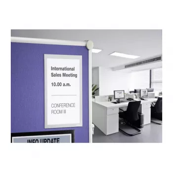 DURABLE DURAFRAME GRIP A4 Informationsrahmen, selbstklebend, schwarz, 1 Stück 496823