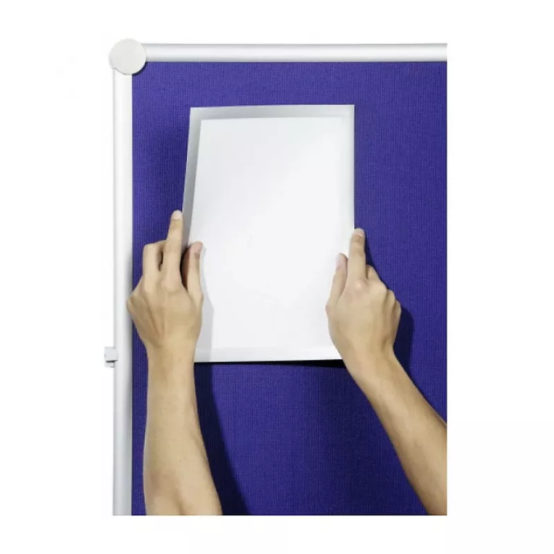 DURABLE DURAFRAME GRIP A4 Informationsrahmen, selbstklebend, schwarz, 1 Stück 496823