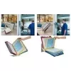 DURABLE VARIO PRO 10 A4 Sichttafelsystem Tischständer, 10 Tafeln, Grau/Schwarz 557900