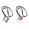 DURABLE 820758 Transparente ID-Kartenhalter mit Clip und Pin, 10er-Pack