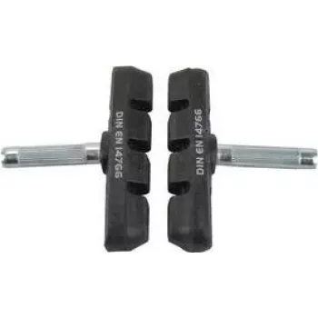 FISCHER V-Brake Bremsbeläge für Aluminium- und Stahlfelgen, klemmbar, DIN EN 14766, 1 Stück (85189)