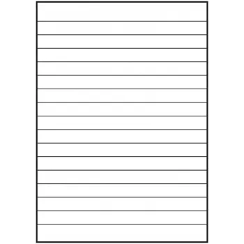 Oxford A4 liniertes Nachfüllpapier, 50 Blatt, 4-fach gelocht, Lineatur 21 400131464
