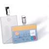 DURABLE ID-Kartenhalter mit Clip für 1 Karte, Transparent, 25 Stück (811319)