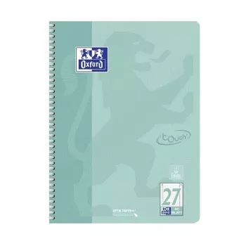 OXFORD Collegeblock TOUCH kariert mit Rand A4, 80 Blatt, 90 g/m², verschiedene Farben 400196079