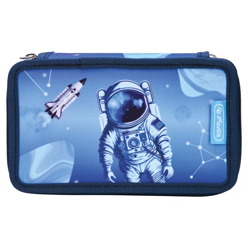 Herlitz TriCase Cosmic Explorer 31-teiliges Federmäppchen, Polyester, 3 Fächer, 3 Reißverschlüsse 400197093