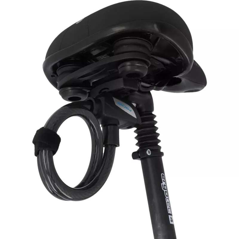 FISCHER Fahrradschlosshalter für Sattelstreben, Universalpassend, Schwarzer Kunststoff, 1 Stück (85913)