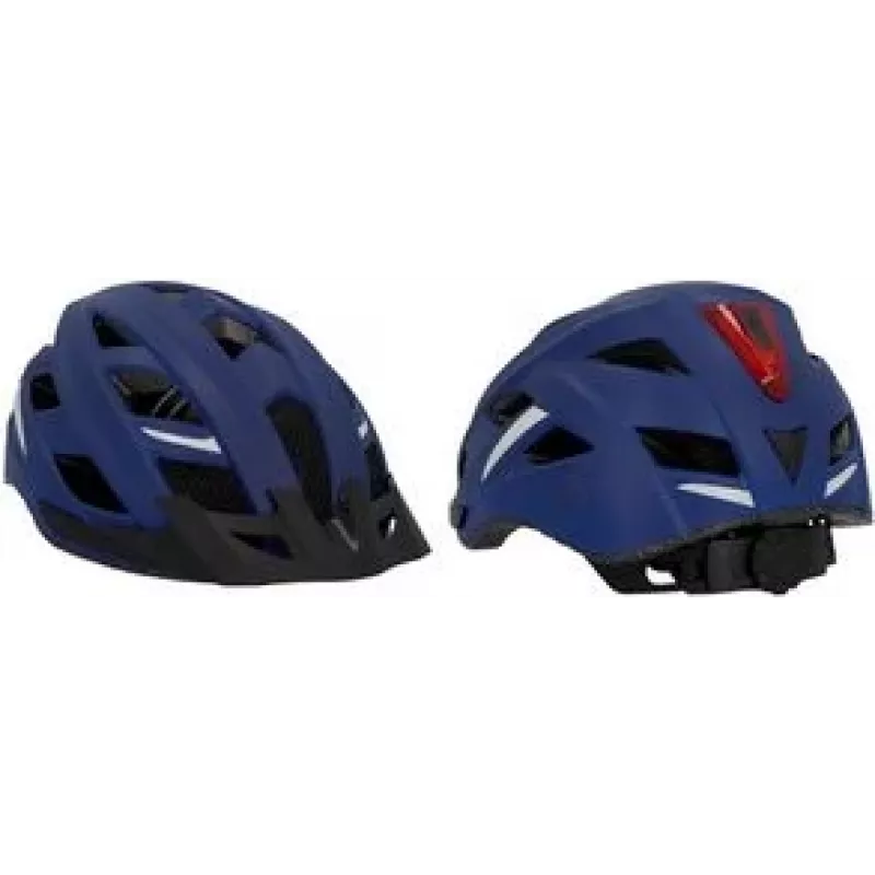 FISCHER Urban Plus Boston Fahrradhelm L/XL mit LED-Rücklicht 50632