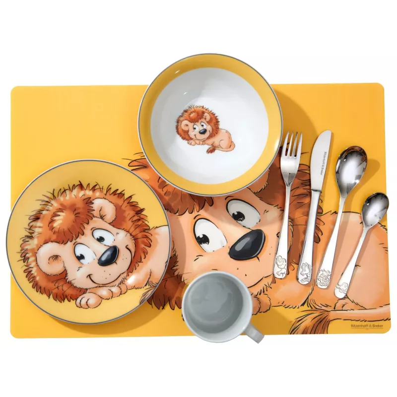 Ritzenhoff & Breker HAPPY ZOO Kinderbesteck-Set, 4-teilig, Edelstahl, Tiermotive 812701