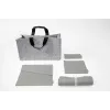 SIGEL BAB01 Desk Sharing Bag Basic L, Hellgrau, 5er-Bundle