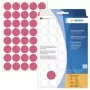 HERMA 2256 Permanent haftende runde Etiketten Leuchtrot 19 mm, 960 Etiketten (24 Blatt x 40)