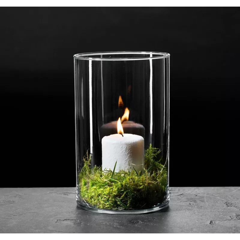 Ritzenhoff & Breker AMALIA zylindrische Glasblumenvase, transparent, Durchmesser 140 mm, 1 Stück 823882