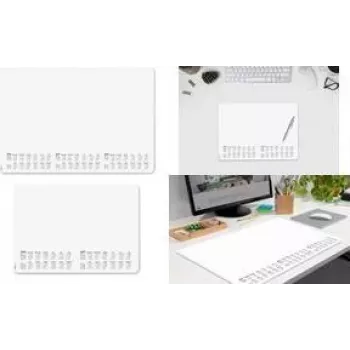 SIGEL Schreibtischunterlage Punktraster 2026/2027/2028 Weiß/Schwarz Papier 30 Blatt (H6301)