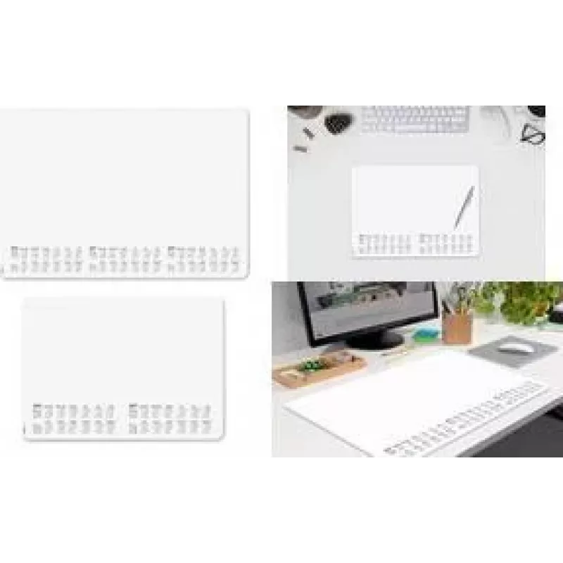 SIGEL Schreibtischunterlage Punktraster 2026/2027/2028 Weiß/Schwarz Papier 30 Blatt (H6301)