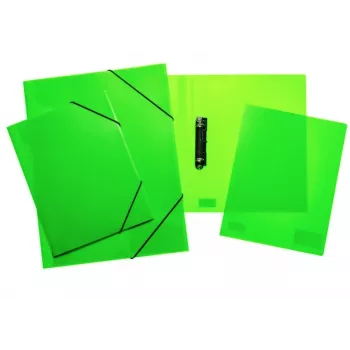 HERMA Ringbuch A4 2-Ring Neon Grün Transparent 25 mm Rücken 19713