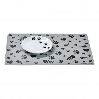 Ritzenhoff & Breker MIKA PAW Katzennapf-Set, 2-teilig, Porzellan, flach, Herzmotiv, weiß 322606